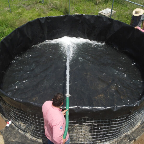 Tanque de geomembrana